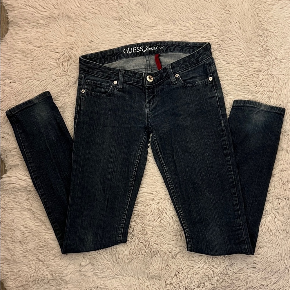 GUESS Women's Midnight Blue Skinny Jeans size 24